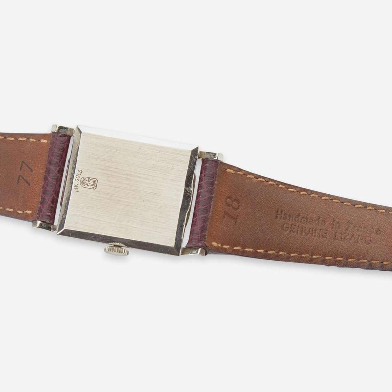 A Ladies 14K White Gold Jules Jurgensen Watch