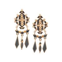 VICTORIAN, COLLECTION OF YELLOW GOLD AND ONYX MOURNING JEWELRY