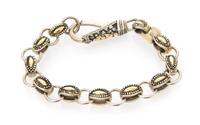 A Collection of Sterling Silver and 18 Karat Yellow Gold Jewelry, John Hardy, 22.80 dwts.
