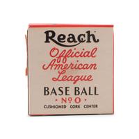 An Original, Unused 1940s Reach Official American League Baseball in Sealed Box