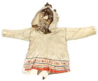 A Naskapi Ungava Band Child's Parka Length 18 1/2 inches.