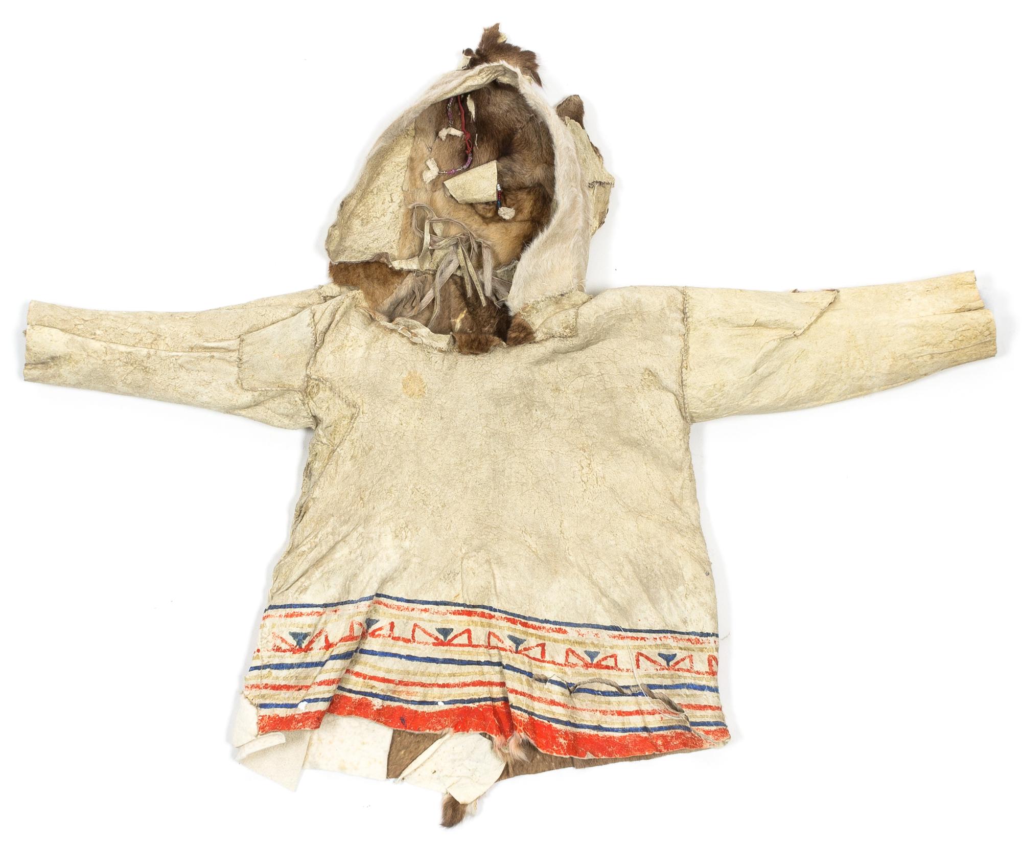 A Naskapi Ungava Band Child's Parka Length 18 1/2 inches.