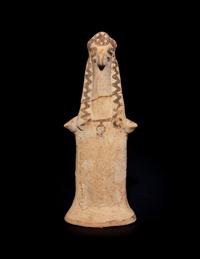 A Boeotian Painted Terra Cotta Female Figure