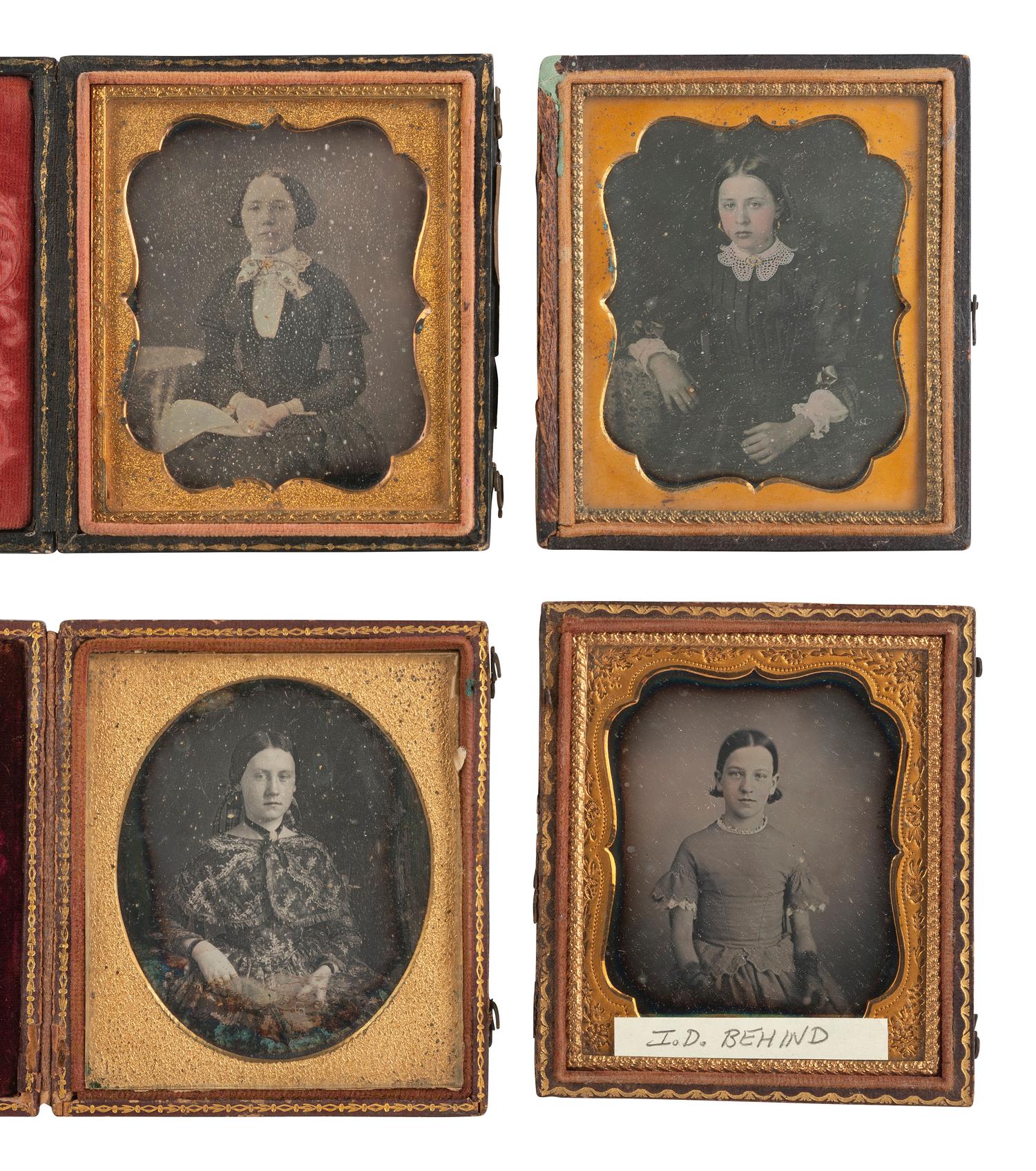 [EARLY PHOTOGRAPHY]. 20 sixth plate daguerreotypes of adolescent and teenage girls.