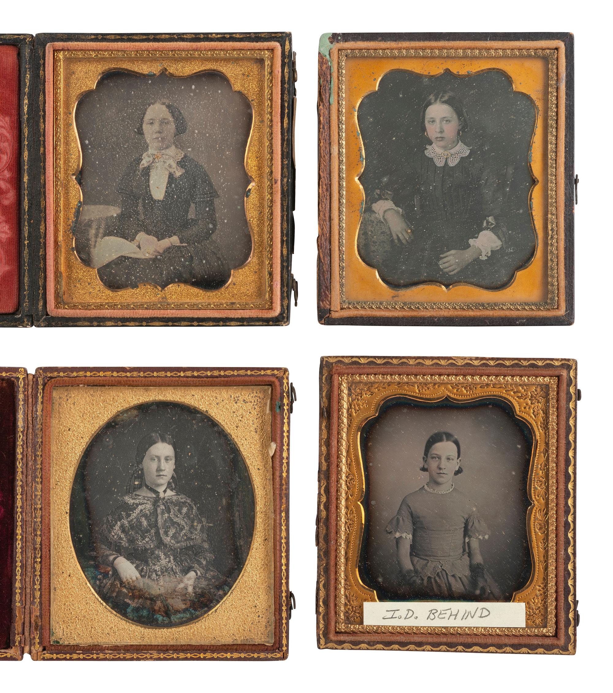 [EARLY PHOTOGRAPHY]. 20 sixth plate daguerreotypes of adolescent and teenage girls.