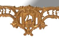 A Pair of Chinese Chippendale Style Faux Bois Giltwood Mirrors