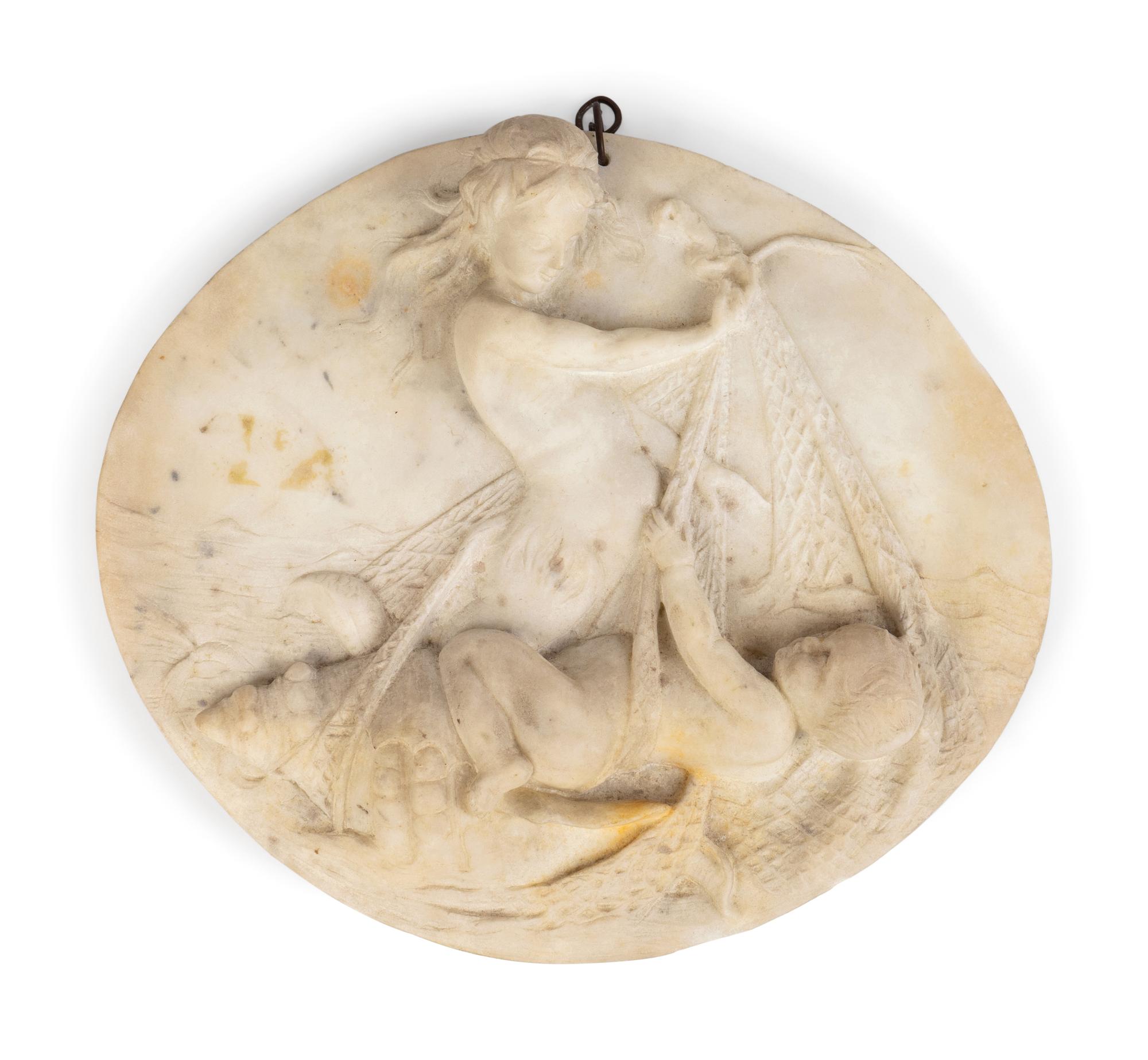A Continental Marble Roundel — LATE 19TH CENTURY