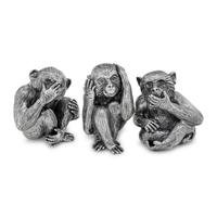 A Set of Three Buccellati Wise Monkey Figures