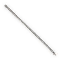Art Deco, Platinum and Diamond Line Bracelet