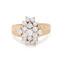 YELLOW GOLD AND DIAMOND RING