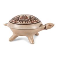 Lidded Pottery Turtle Jar