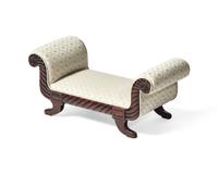 A Classical Carved Mahogany Footstool