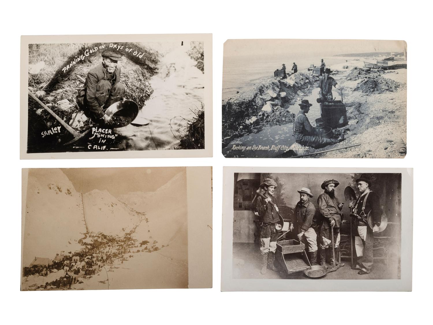 [MINING]. A group of approx. 80 RPPCs & photographs of mining and oil drilling.