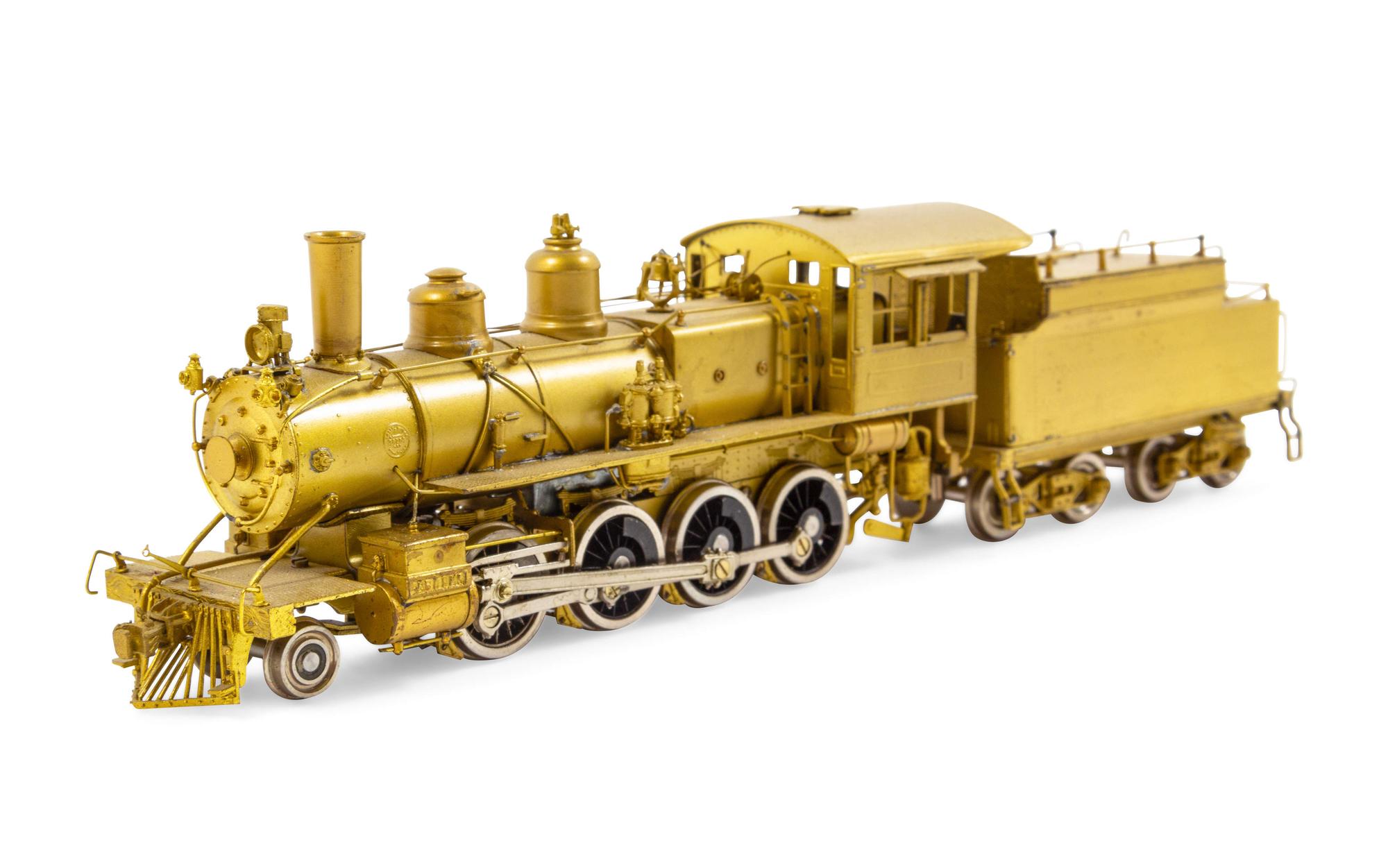 A Samhongsa Brass HO-Gauge 2-8-0 Locomotive and Tender