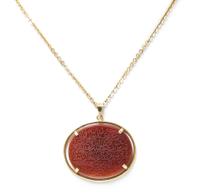 A Yellow Gold and Carnelian Pendant with Carved Islamic Prayer, 9.30 dwts.