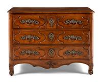 A Louis XV Provincial Walnut Commode