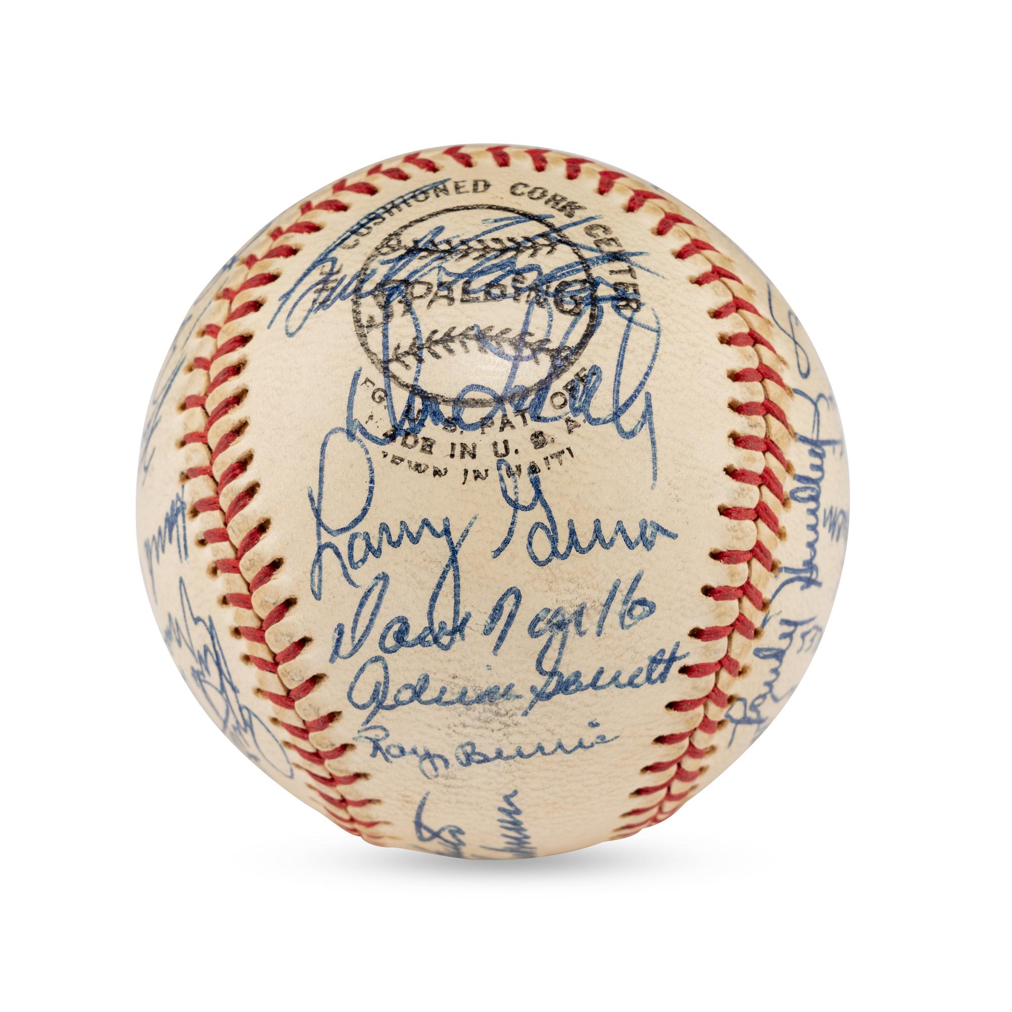 A Group of Two 1973 Chicago Cubs Team Signed Autograph Baseballs