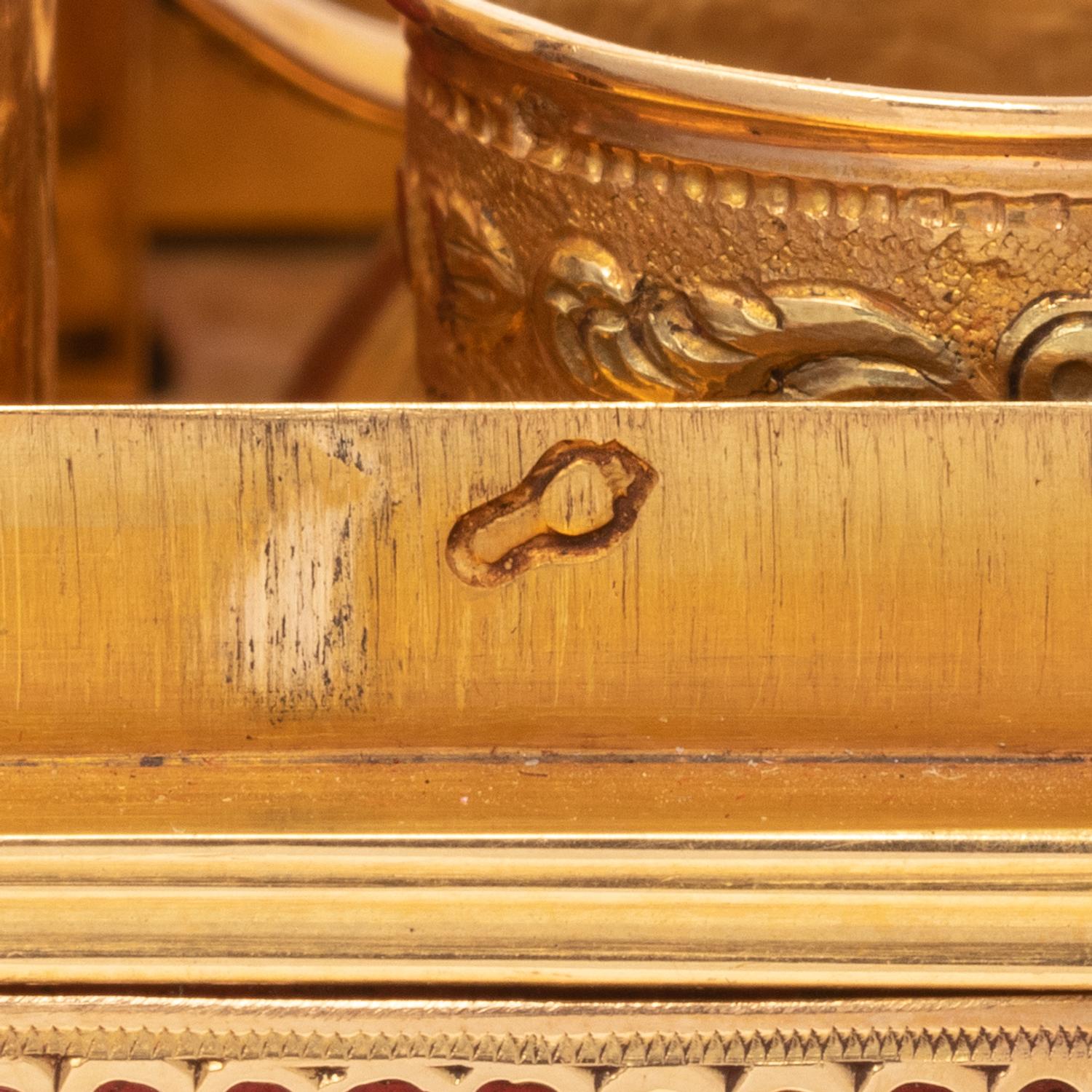 A Louis XVI Gold, Lacquer and Enamel-Mounted Nécessaire