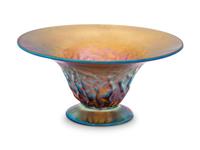 Iridescent Footed Bowl