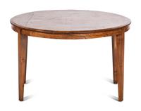 A Continental Inlaid Walnut Center Table