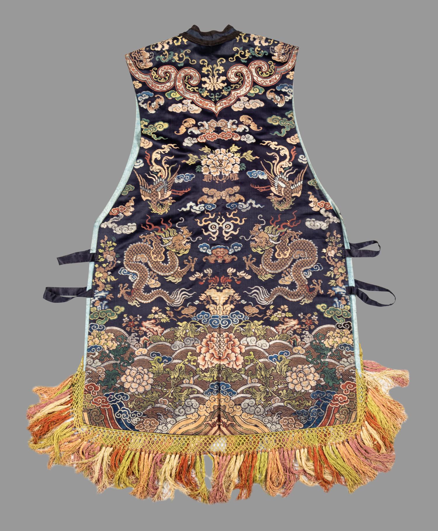 Two Brocade Woven Silk Lady's Vests