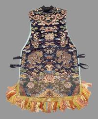 Two Brocade Woven Silk Lady's Vests