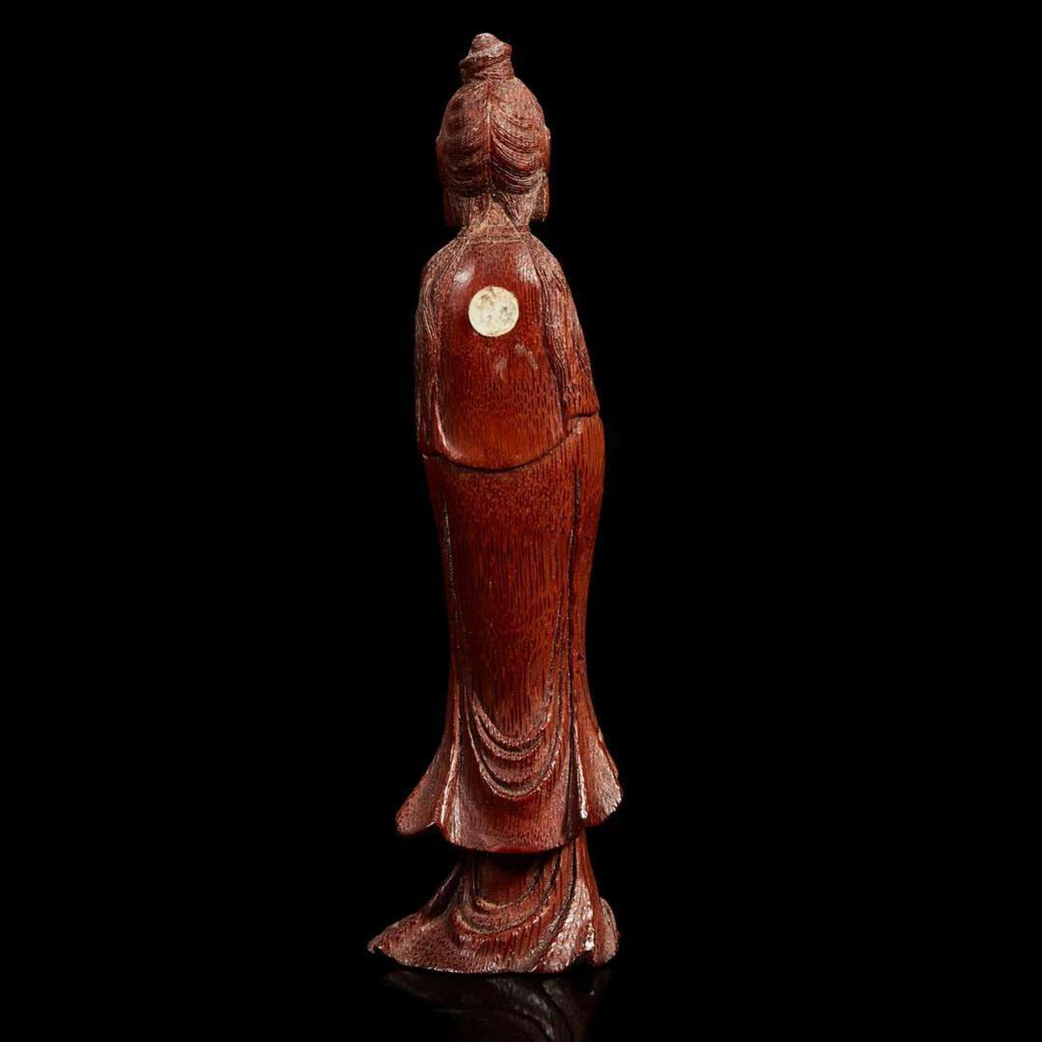 A Chinese carved bamboo Meiren Qing dynasty 18th/19th