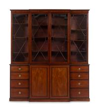 A George III Mahogany Breakfront Bookcase