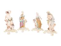 A Set of Meissen Porcelain Four Seasons Figures