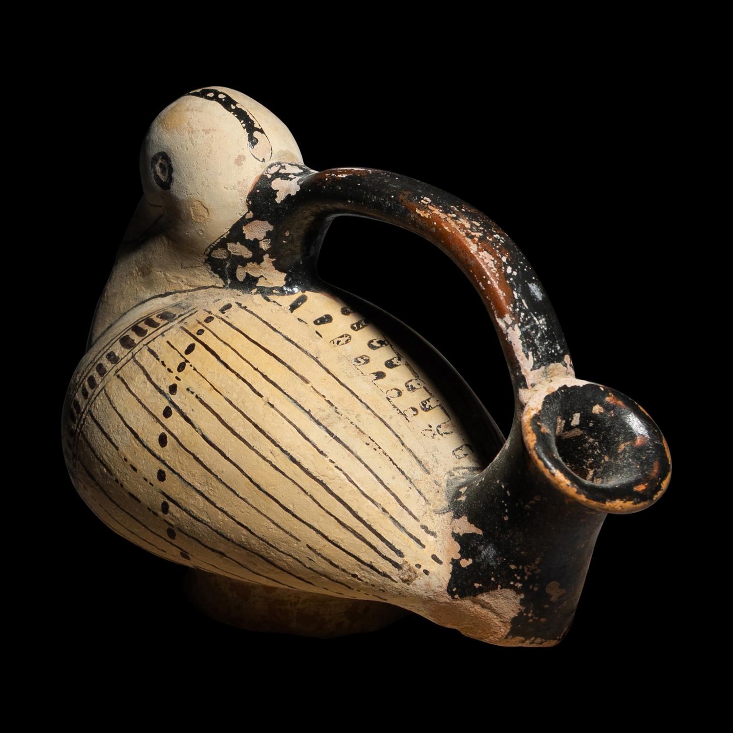 An Attic Terracotta Askos in the Form of a Duck