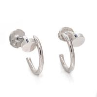 CARTIER, WHITE GOLD 'JUSTE UN CLOU' EARRINGS