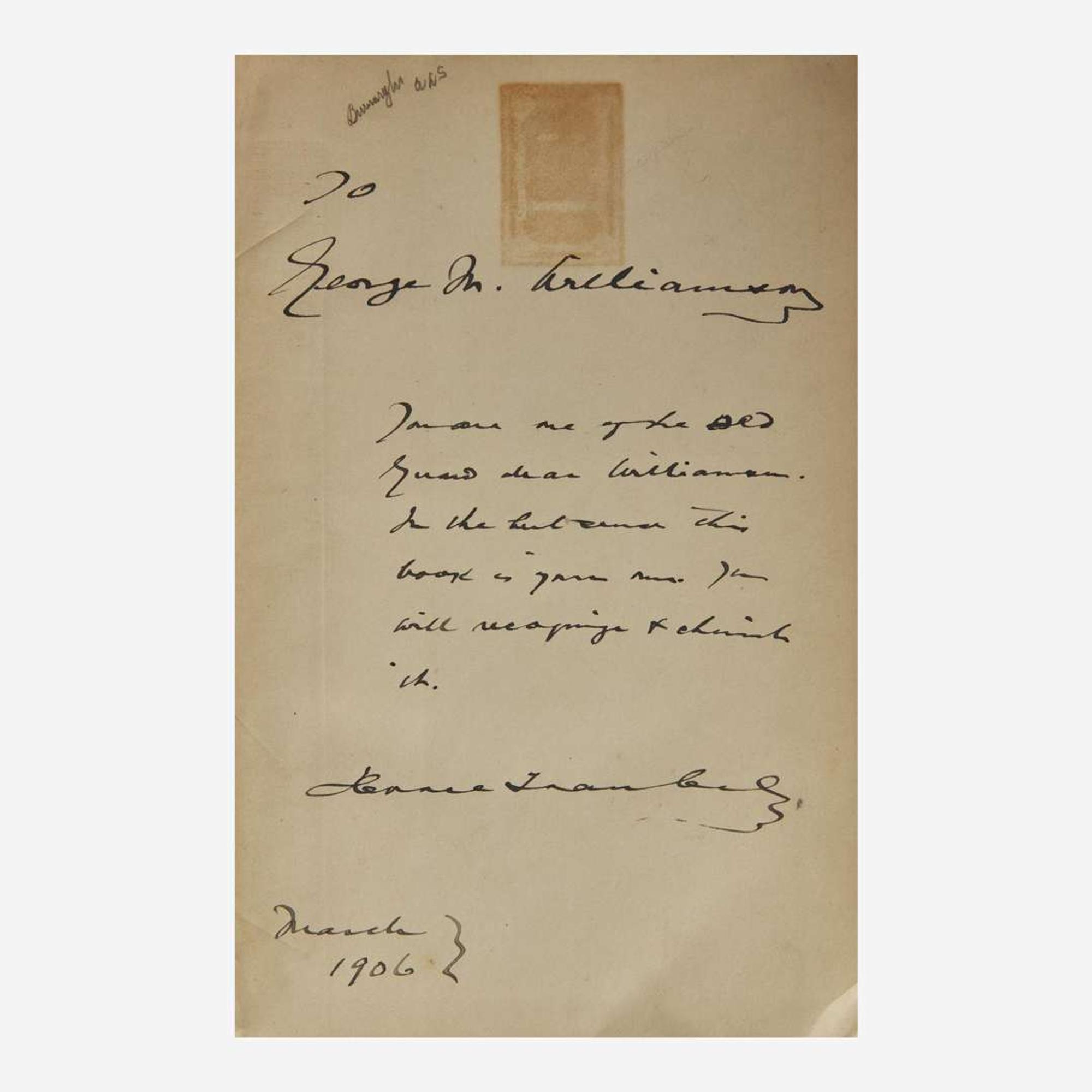 [Literature] (Whitman, Walt) Traubel, Horace With Walt Whitman In Camden…