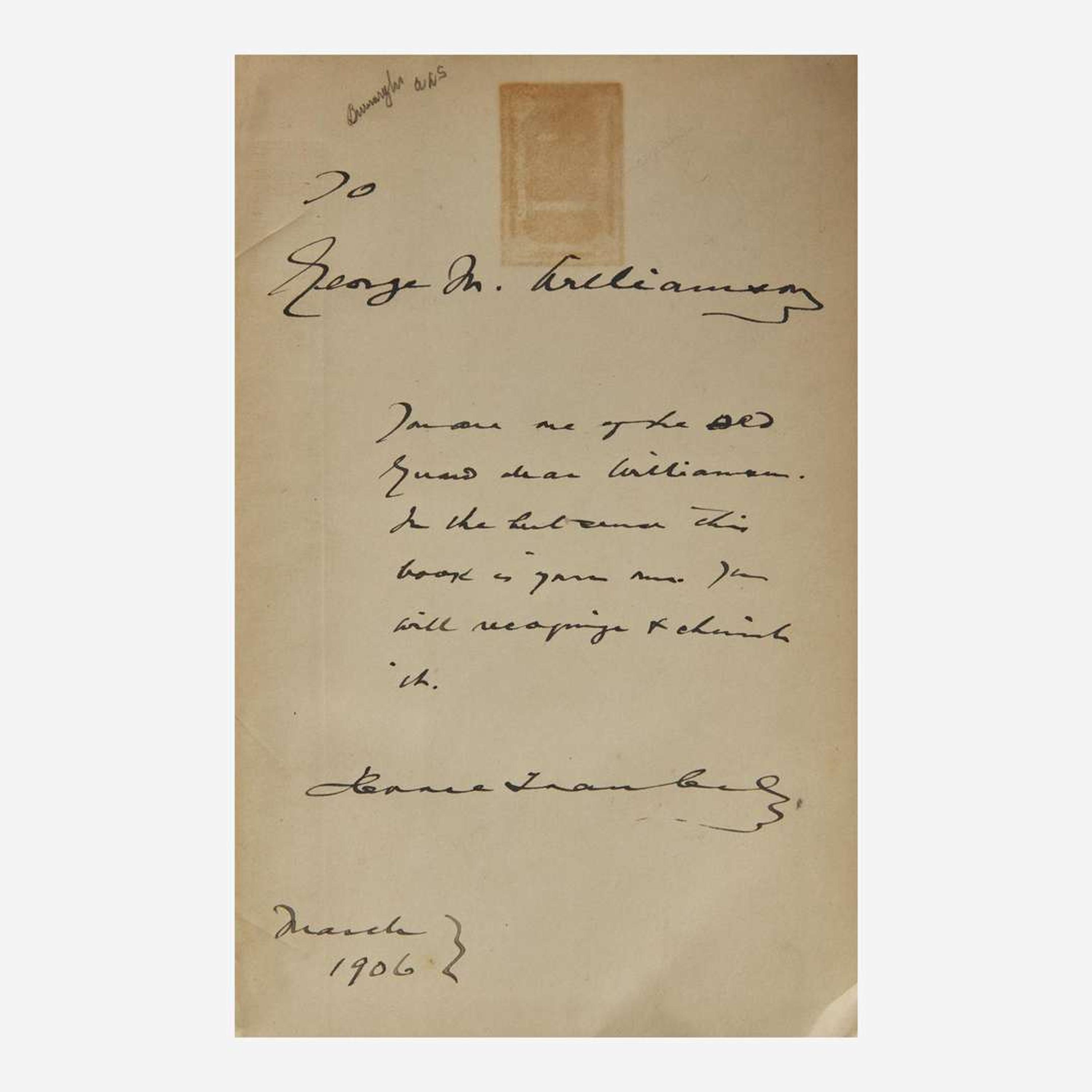 [Literature] (Whitman, Walt) Traubel, Horace With Walt Whitman In Camden…