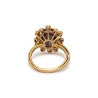 ANDALUSITE AND DIAMOND RING