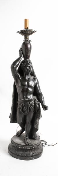A Continental Cast Metal Figure Height 25 1/2 inches. — LATE 19TH/EARLY 20TH CENTURY