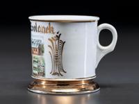 A Gardener's Porcelain Shaving Mug