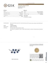 CARTIER, DIAMOND AND SAPPHIRE BROOCH
