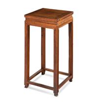 A Chinese Mixed Woods Square Stand, Fangji, Qing Dynasty 清 硬木方几