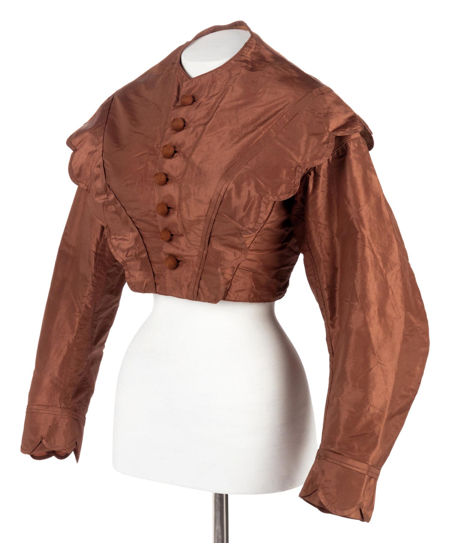 Two Silk Evening Bodices, 1860s