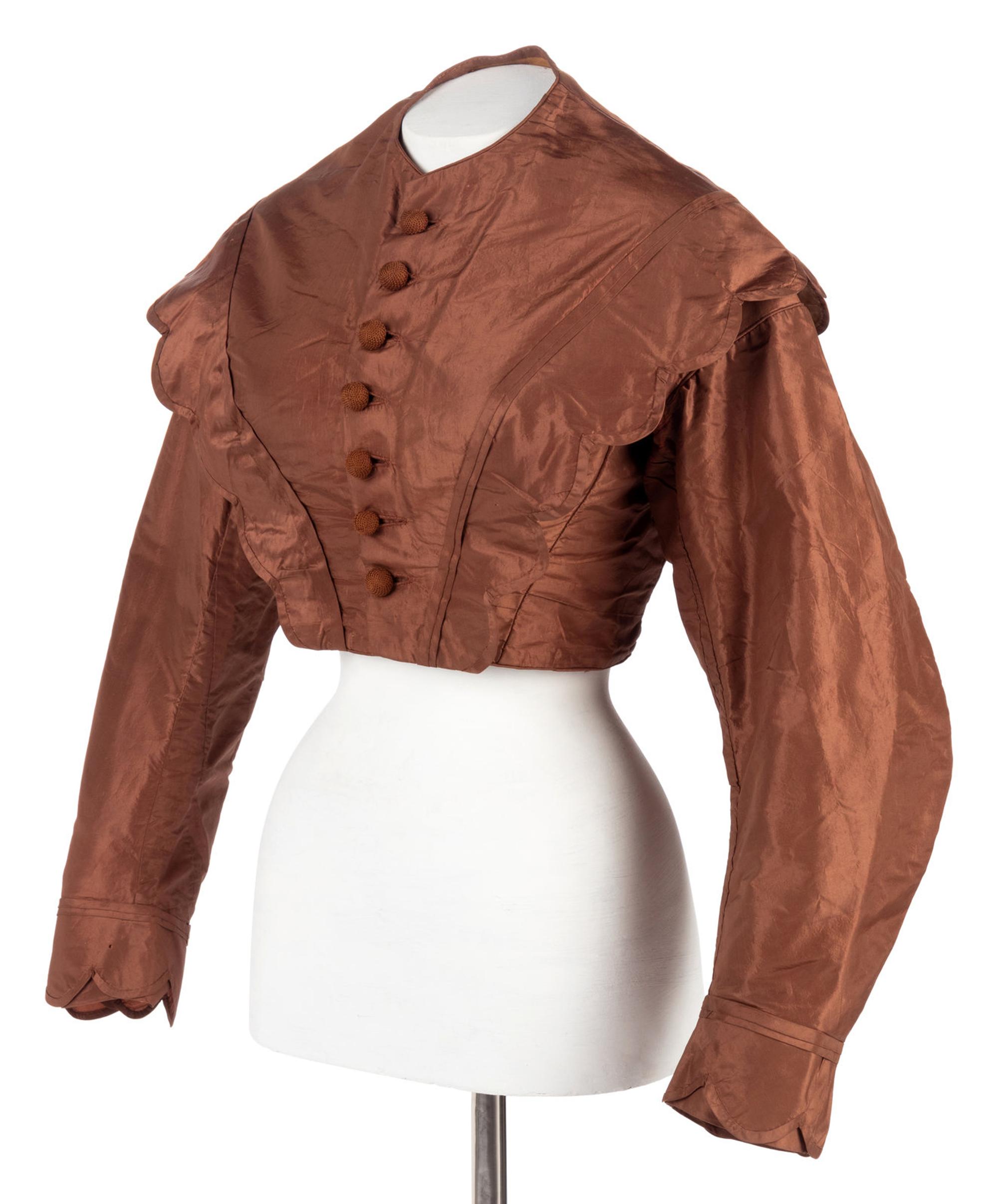 Two Silk Evening Bodices, 1860s