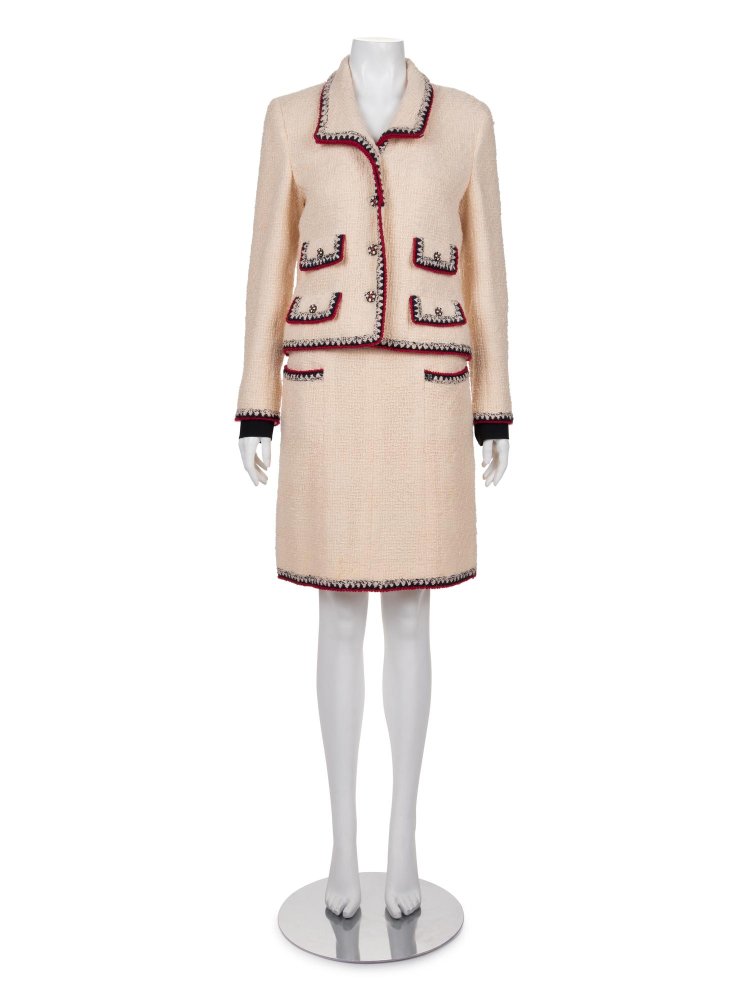 Chanel Tweed Two-Piece Skirt Suit, Fall 2006