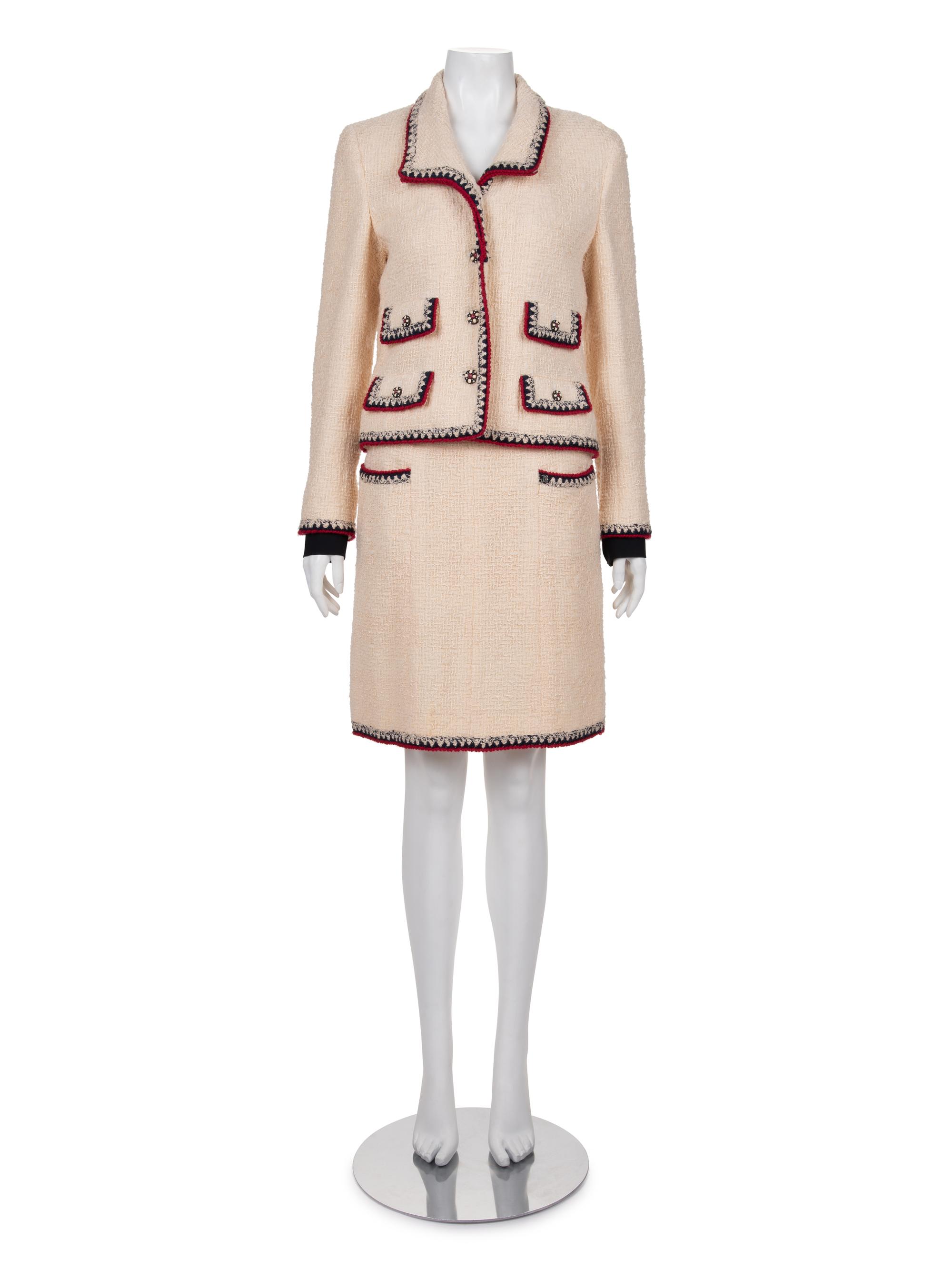 Chanel Tweed Two-Piece Skirt Suit, Fall 2006