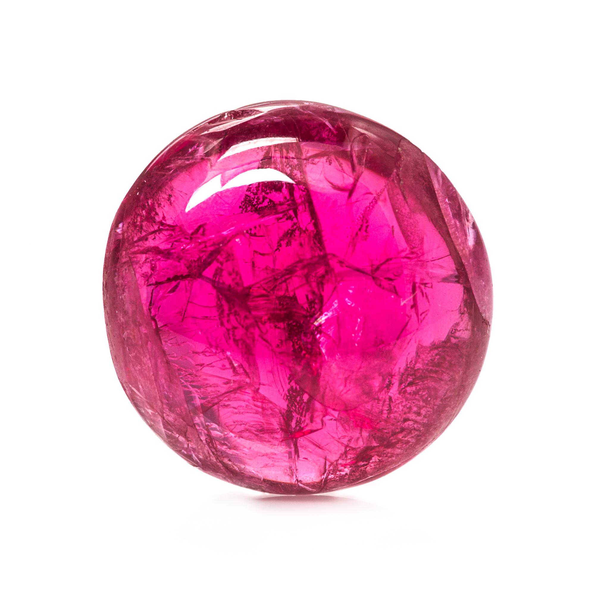 A 6.47 Carat Round Cabochon Cut Spinel,