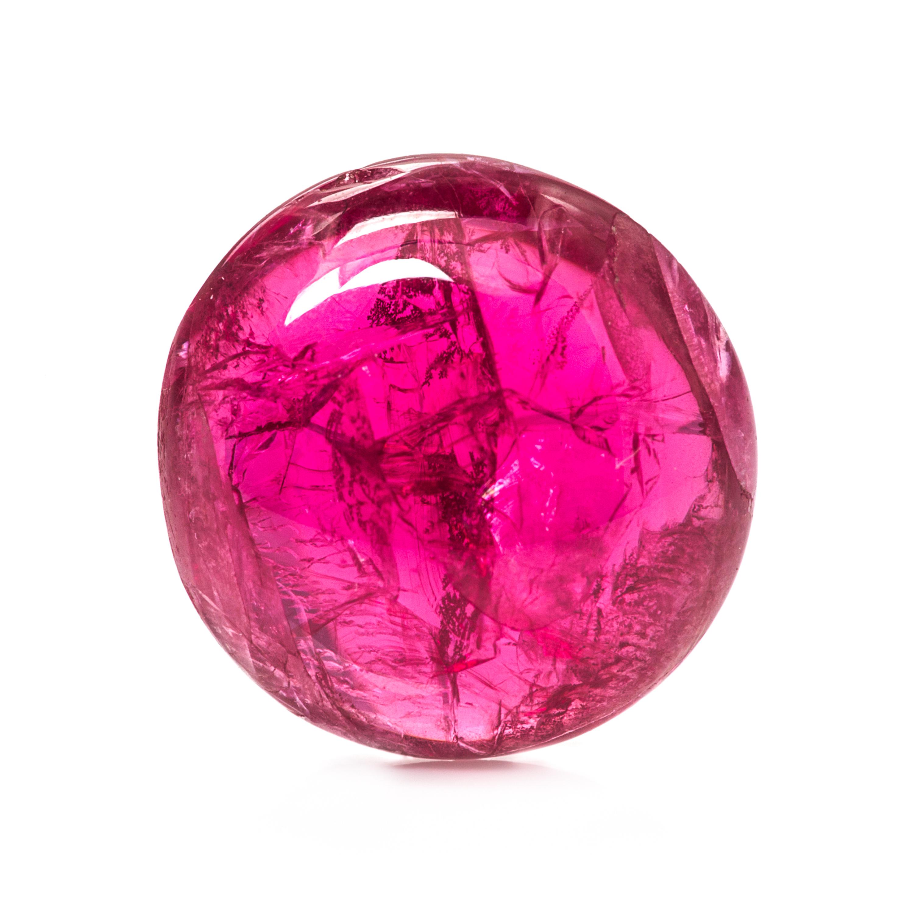 A 6.47 Carat Round Cabochon Cut Spinel,