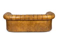 An English Edwardian Tufted Leather Chesterfield Sofa — 20TH CENTURY