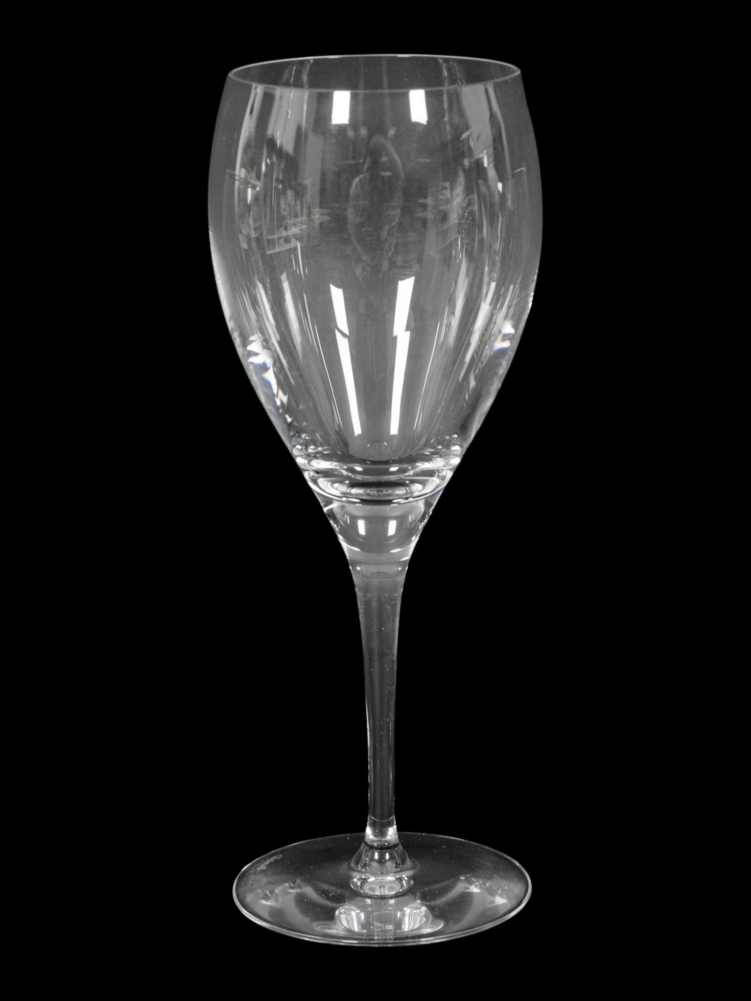 A Christofle Albi Glass Stemware Service