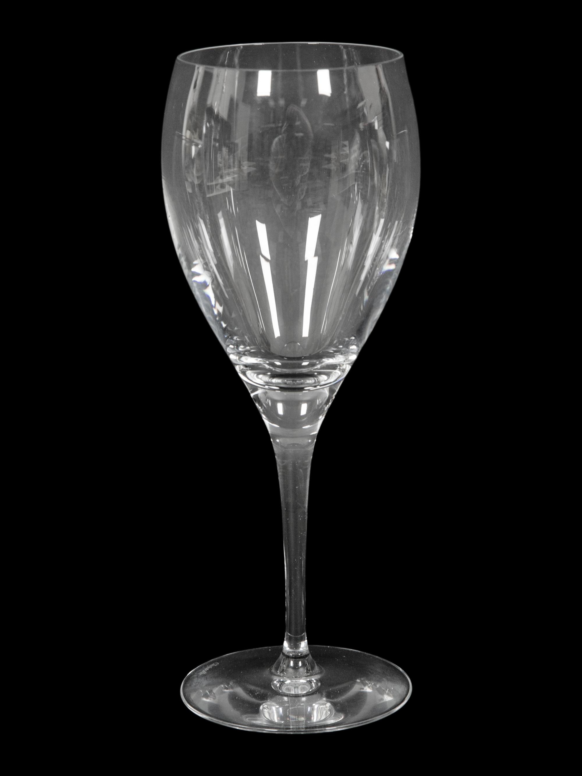 A Christofle Albi Glass Stemware Service