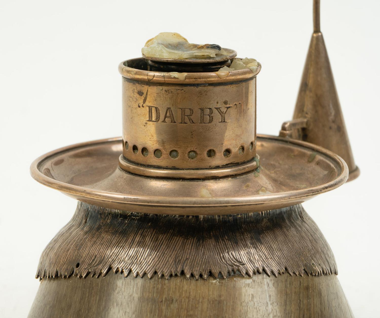 An English Silver Mounted Horse's Hoof Candle Stand — ROWLAND WARD LIMITED OF PICCADILLY, LONDON, CIRCA 1890