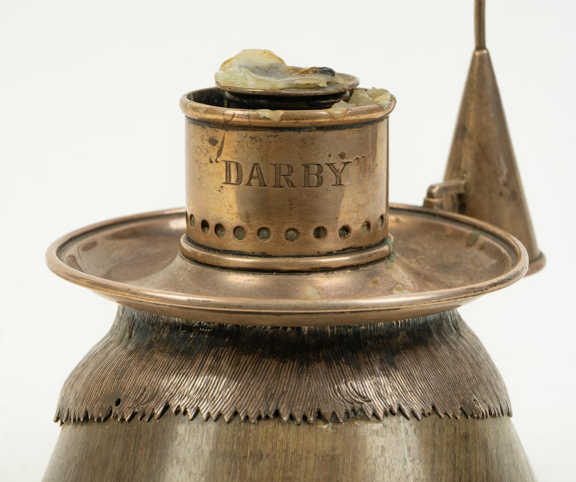 An English Silver Mounted Horse's Hoof Candle Stand — ROWLAND WARD LIMITED OF PICCADILLY, LONDON, CIRCA 1890