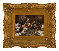 Chickens in a Courtyard